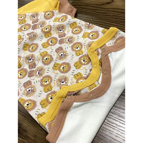 2 Rompers by Little Beginnings (Lion Print) - Picture 3 of 5